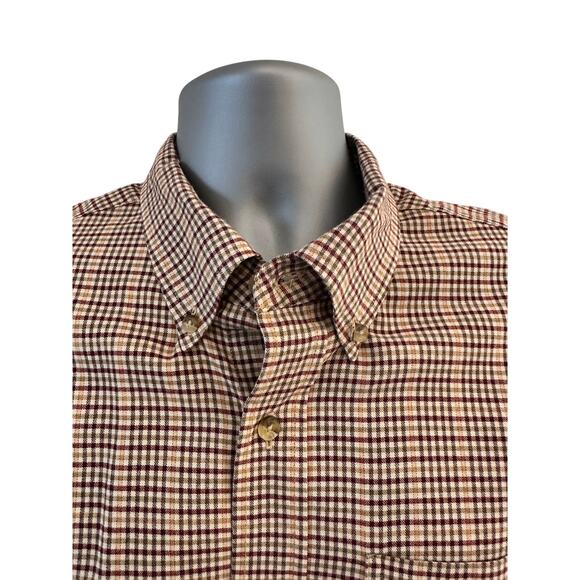 L L Bean Men's Large Wrinkle Free Kennebunk Sport LS Button-Down Traditional Fit - Picture 1 of 8